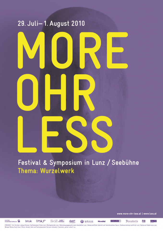 More Ohr Less Plakat 2010 - Wurzelwerk
