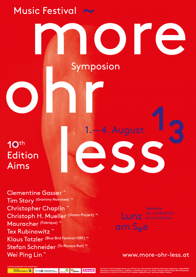 More Ohr Less Plakat 2013 - Aims
