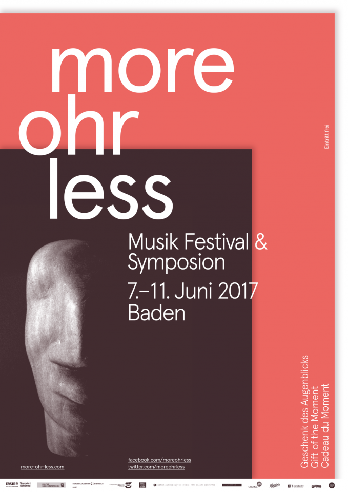 More Ohr Less Plakat 2017 - Geschenk des Augenblicks