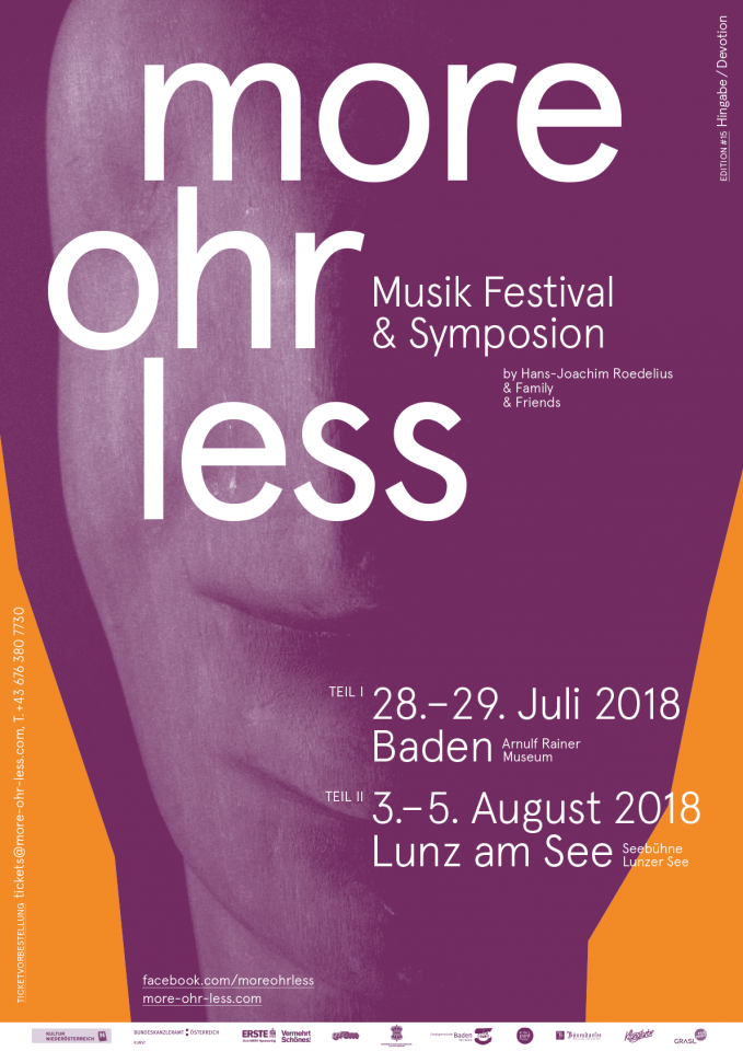 More Ohr Less Plakat 2018 - Hingabe